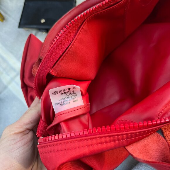 LONGCHAMP Monochrome dynamic red MODELE DEPOSE shoulder tote EUC with strap - Picture 2 of 10